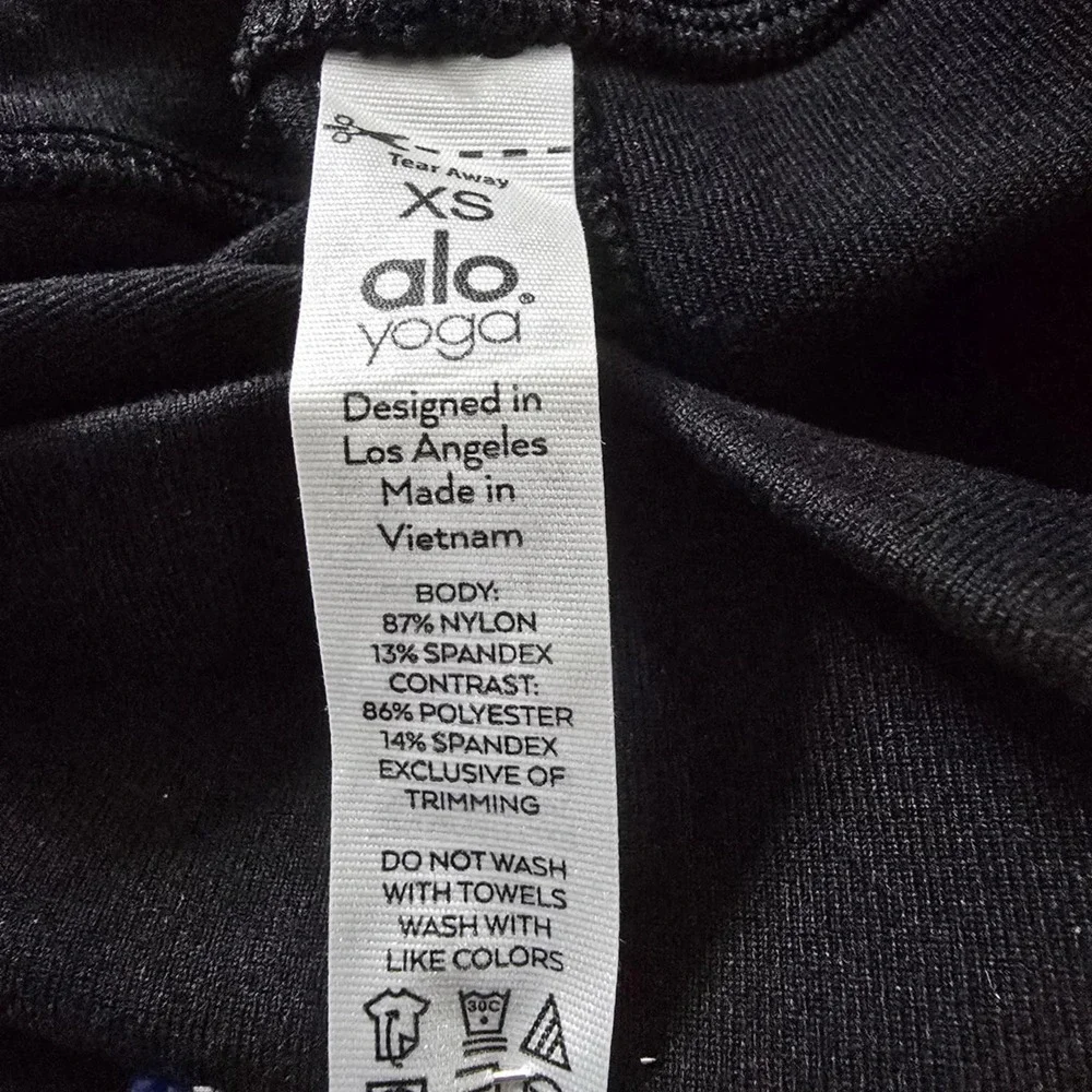 Alo yoga high waist Moto legging Black new XS Reg‎ $114